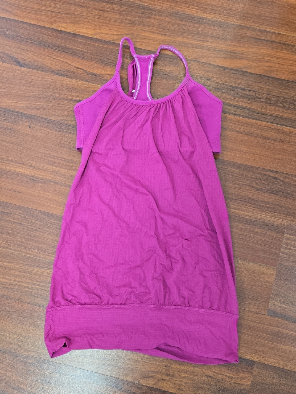 lululemon athletica Magenta Pink Bra/Tank Combo Top Size 4